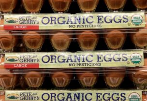 Pete and Gerry's organic eggs are seen at a store in Wheaton, Maryland. (File Photo: Reuters)