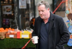 Journalist and television presenter Piers Morgan walks near his house, after he left his high-profile breakfast slot with the broadcaster ITV, following his long-running criticism of Prince Harry's wife Meghan, in London, Britain, on March 10, 2021. (Reuters)