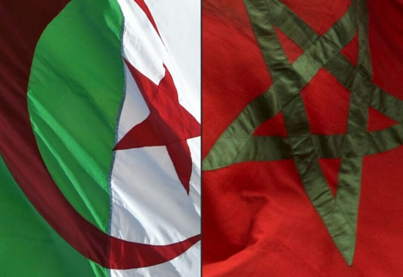 Algerian and Moroccan flags
