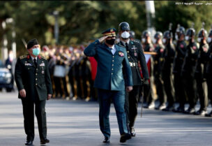 Army Commander Joseph Aoun during his visit to Turkey