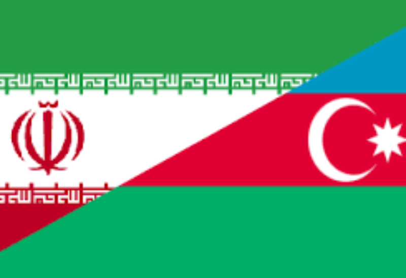 Iranian and Azerbaijani flags
