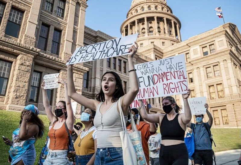 Texas anti abortion law protest.