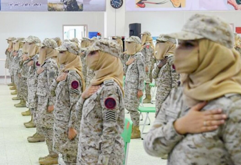 Saudi Arabia’s first batch of women soldiers have graduated from the Armed Forces Women’s Cadre Training Center. (Supplied)