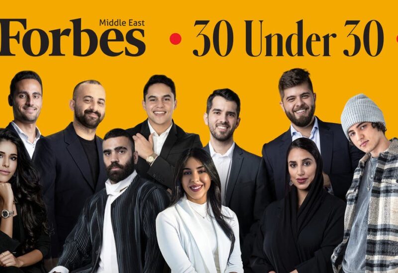 Forbes Middle East’s “30 under 30” 2021 list, featuring the region’s most promising young talent under the age of 30. (Forbes)