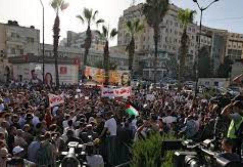 palestinian anti Abbas demos
