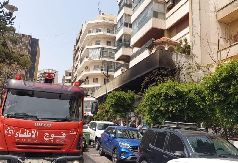 Beirut Fire Brigade firefighting vehicle