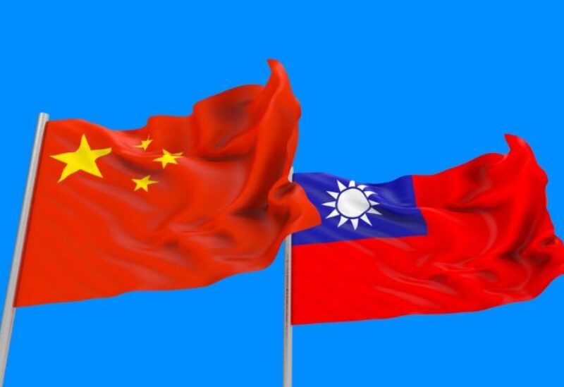 Chinese and Taiwanese flags