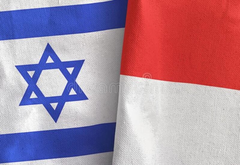 Indonesian and Israeli flags
