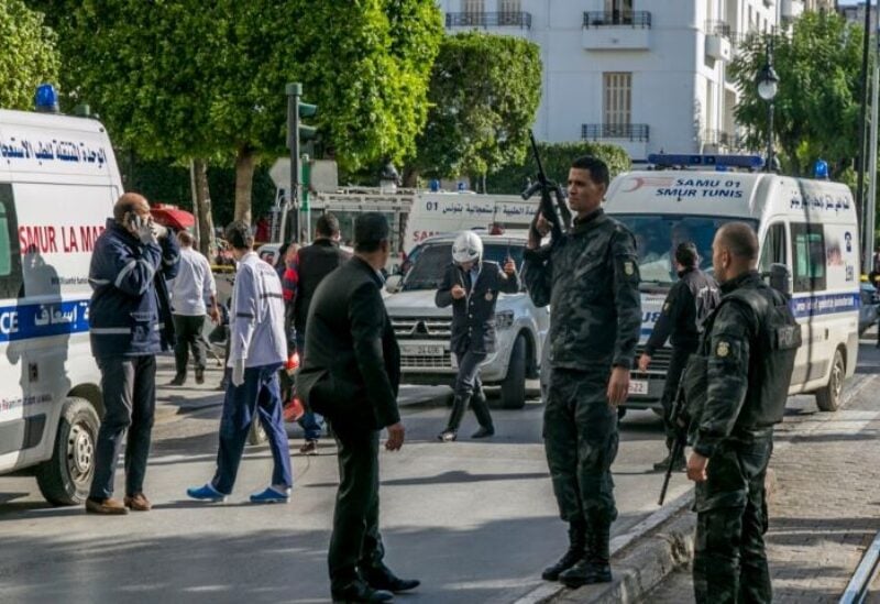 Tunisian police in the capital Tunis
