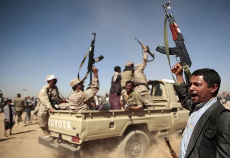 Yemeni fighters loyal to the Iran-backed Houthis