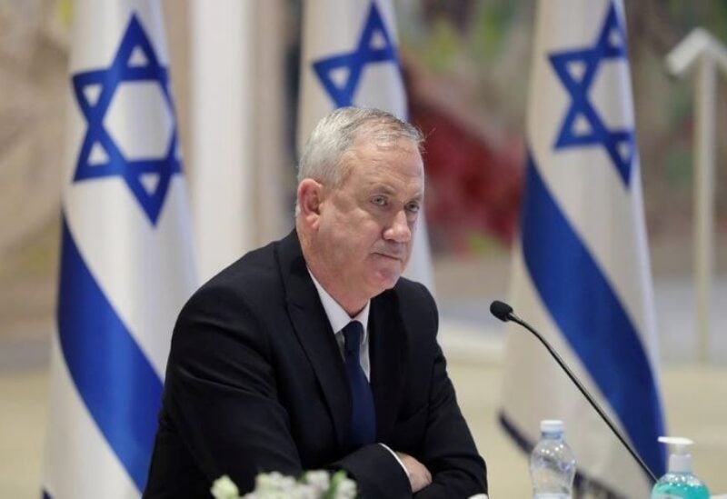 A file photo shows Israeli Defense Minster Benny Gantz