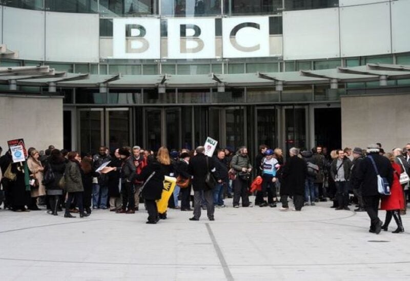 File photo shows the BBC logo