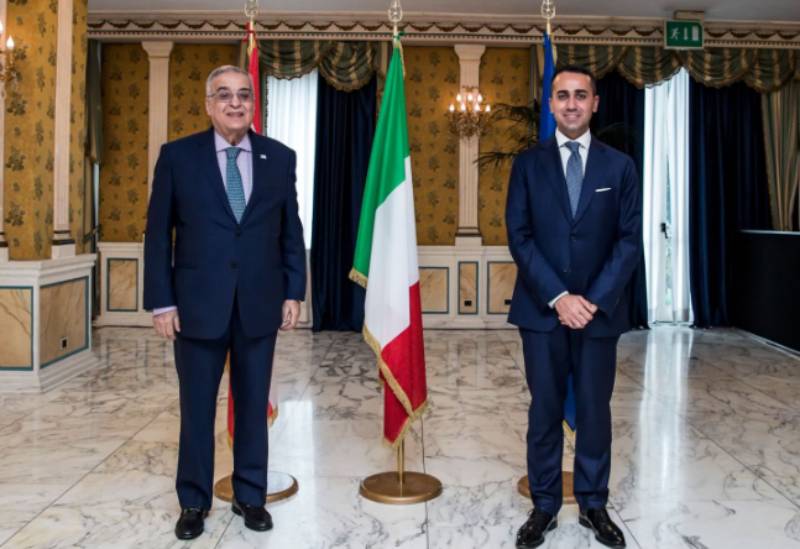 Bou Habib with his Italian counterpart Luigi