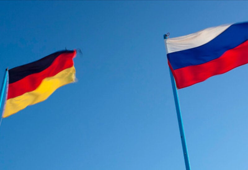 German and Russian flags