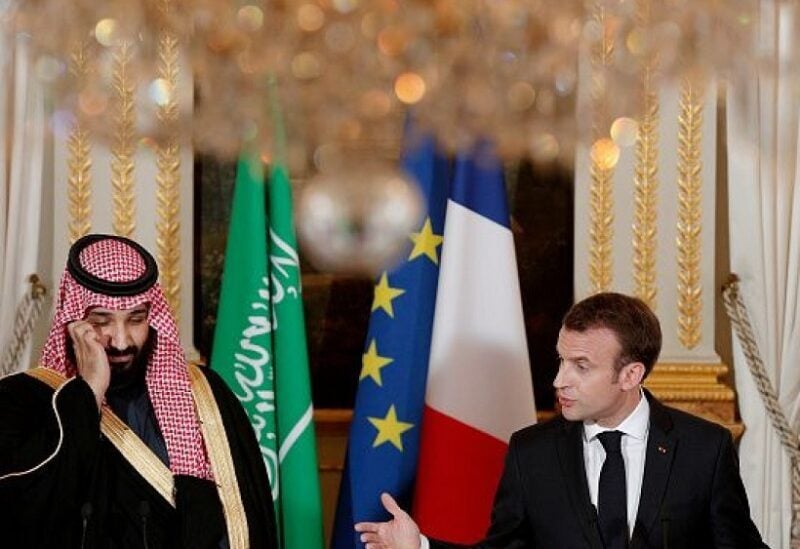 Saudi Crown Prince Mohammed bin Salman and French President Emmanuel Macron