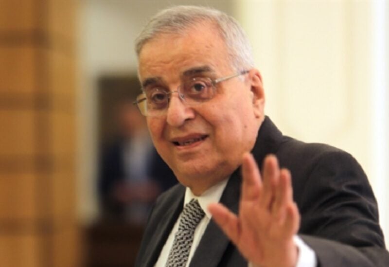 Lebanese Foreign Minister Abdallah Bou Habib