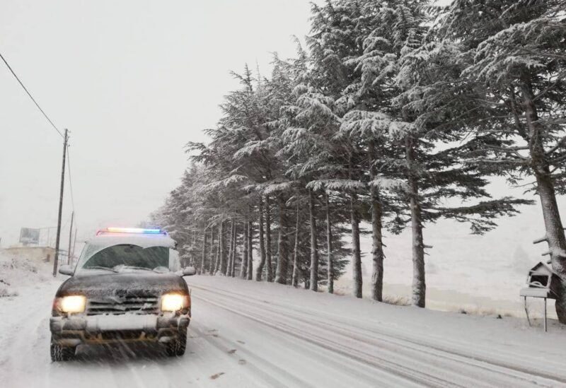 Snowstorm sweeps Lebanon