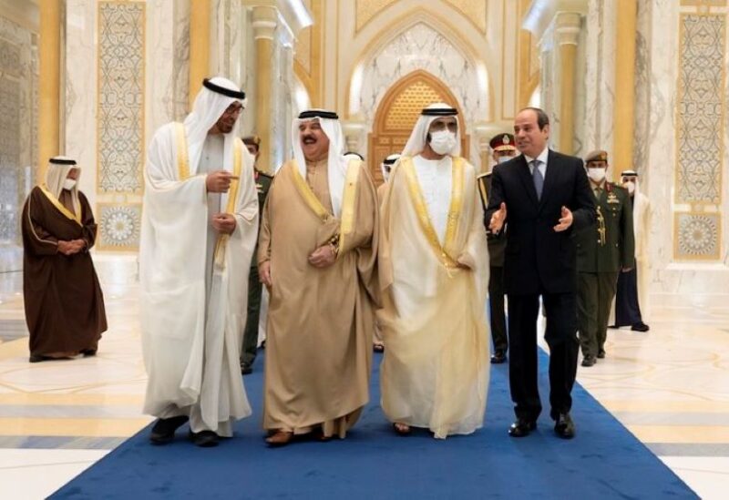 The four leaders talked about the recent terrorist attacks against civilian sites and facilities in the UAE. (WAM)