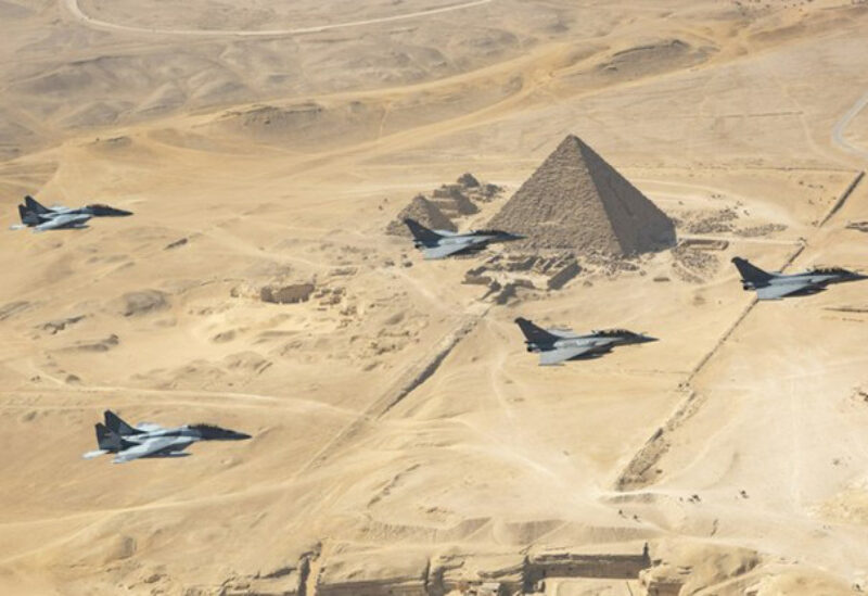 Egyptian and French military drills