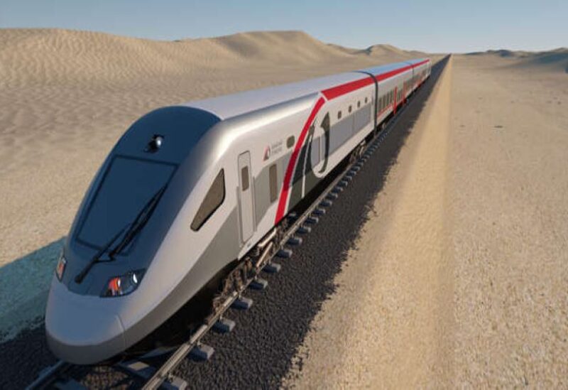 Etihad Rail’s inspection train from Saih Shuaib in Abu Dhabi to Dubai.