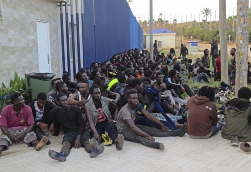 File photo of migrants in Melilla, Spain.