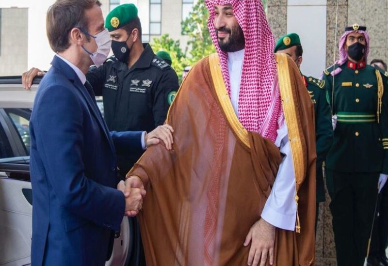 French President Macron holds talks with Saudi Crown Prince Mohammed bin Salman