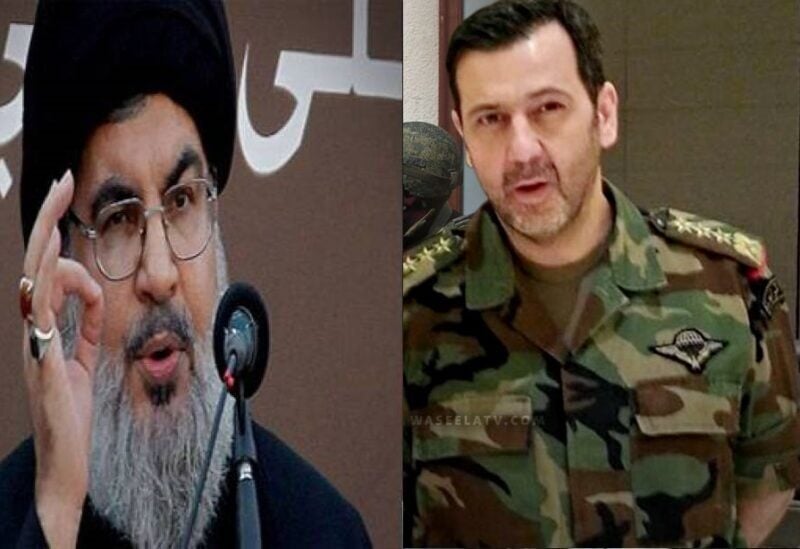 Hassan Nasrallah and Maher al-Assad