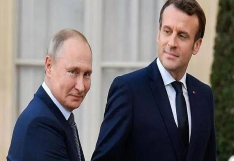 Presidents Putin and Macron