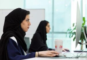 Saudi women at work