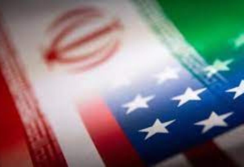 The American and Iranian flags.