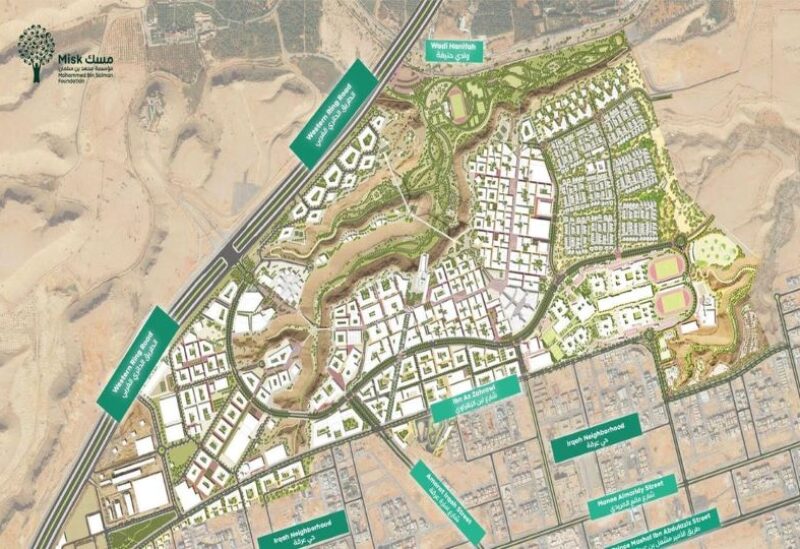 Aerial plan of the Prince Mohammed bin Salman Nonprofit City
