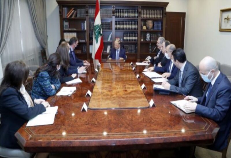 Aoun's meeting with IMF delegation