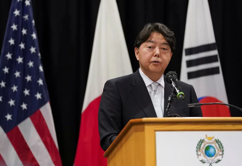 Japanese Foreign Minister Yoshimasa Hayashi
