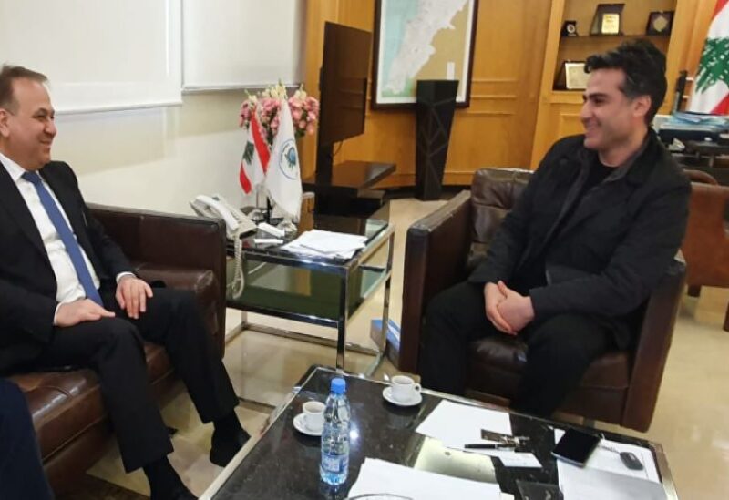 Minister Hamieh meets with Lebanon's Ambassador to Iraq