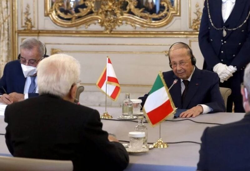 President Aoun visit to Italy