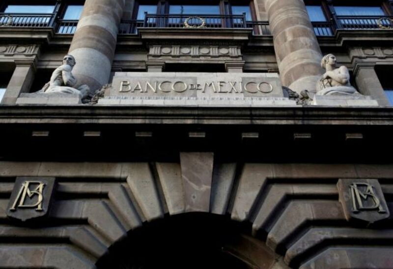 The logo of Mexico's Central Bank (Banco de Mexico) is seen on its building in downtown Mexico City, Mexico, February 28, 2019.