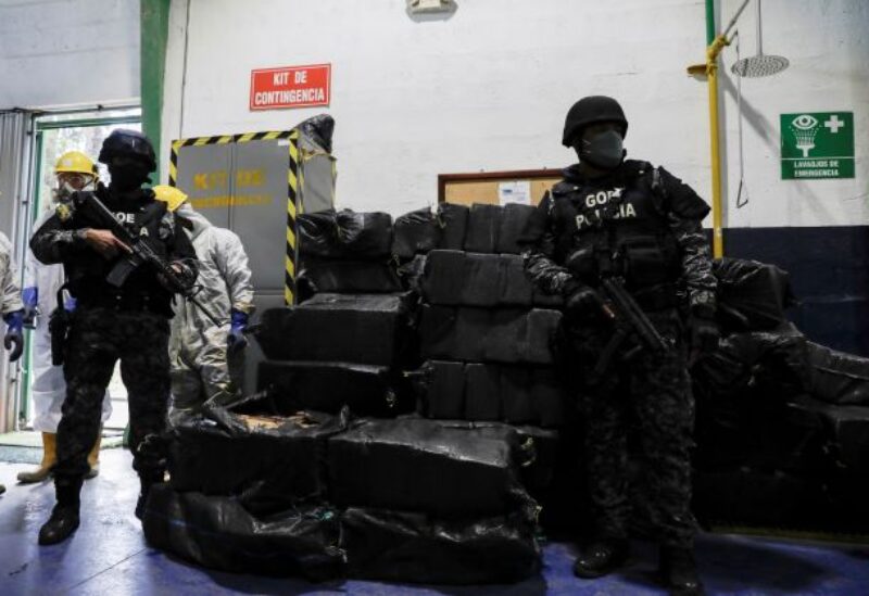 Ecuador's Interior Ministry incinerates more than nine tons of cocaine seized in different operations, in Ecuador - REUTERS