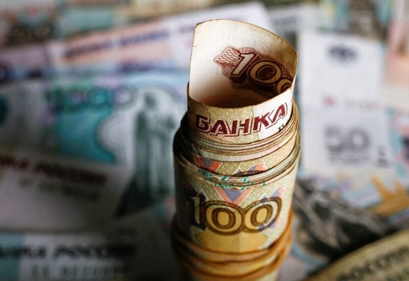 A picture illustration shows rolled Russian rouble banknotes on a table in Warsaw, Poland, January 22, 2016. REUTERS/Kacper Pempel