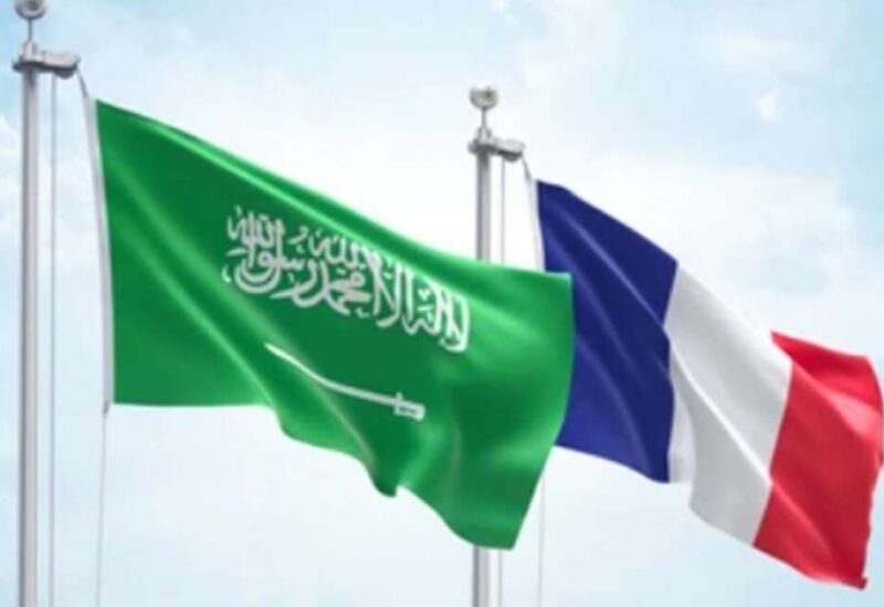 Saudi and French flags