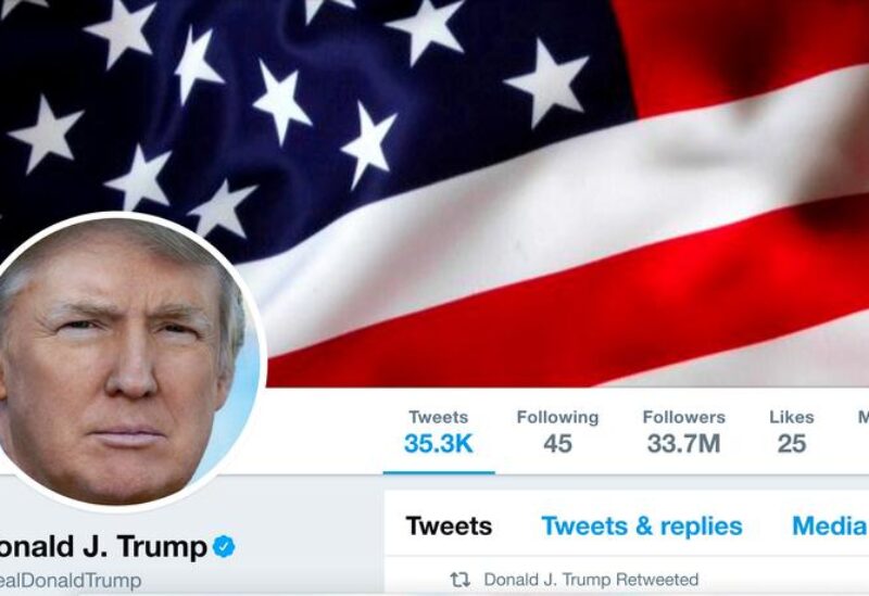 The masthead of U.S. President Donald Trump's @realDonaldTrump Twitter account is seen on July 11, 2017. @realDonaldTrump/Handout/File Photo via REUTERS