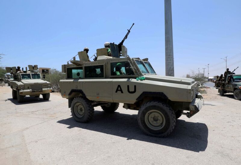 Burundian African Union peacekeepers in Somalia travel in armoured vehicle as they leave the Jaale Siad Military academy after being replaced by the Somali military in Mogadishu, Somalia. February 28, 2019. REUTERS/Feisal Omar