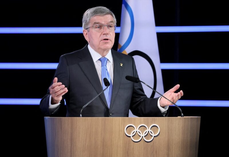 International Olympic Committee (IOC) President Thomas Bach attends the final day of the 139th IOC Session at Olympic House in Lausanne, Switzerland, May 20, 2022. REUTERS/Denis Balibouse