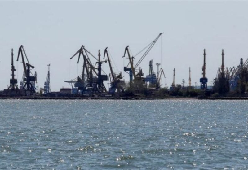 FILE PHOTO: A view shows a port in the course of Ukraine-Russia conflict in the southern city of Mariupol, Ukraine April 29, 2022. REUTERS/Alexander Ermochenko/File Photo