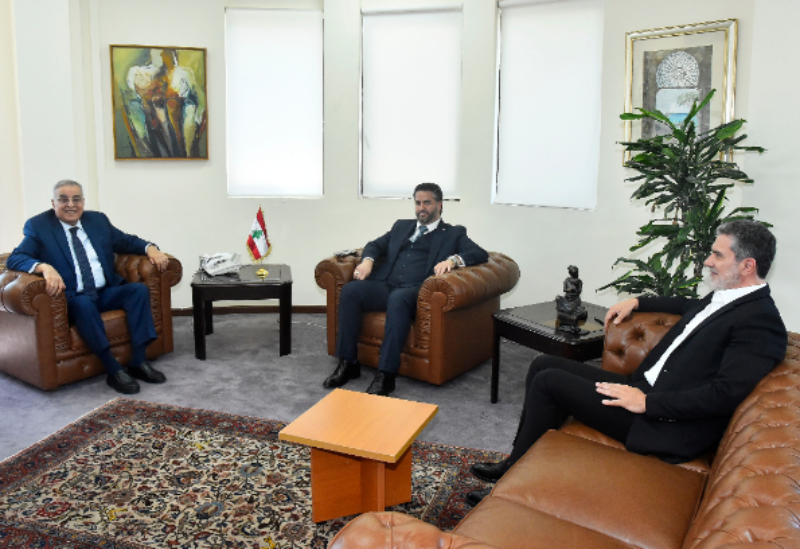 Foreign Minister Abdallah Bou Habib meets the Ministers of Tourism and Economy
