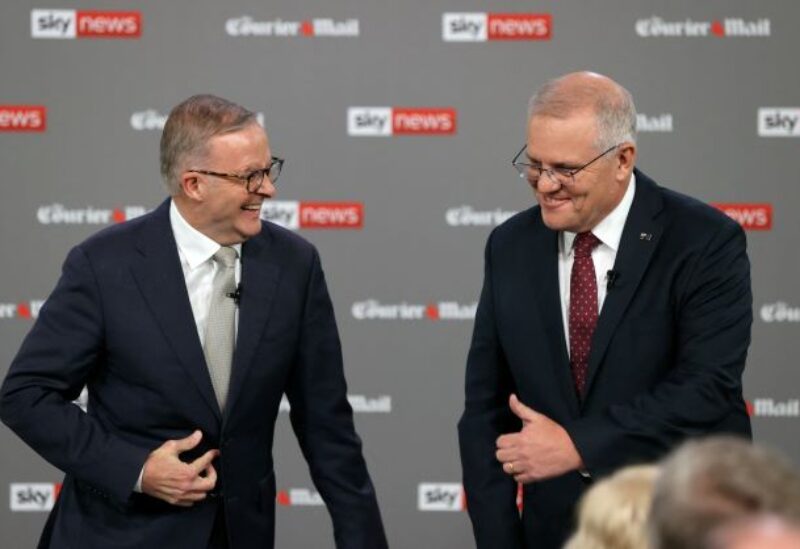 Australian 2022 federal election leader's debate, in Brisbane - REUTERS