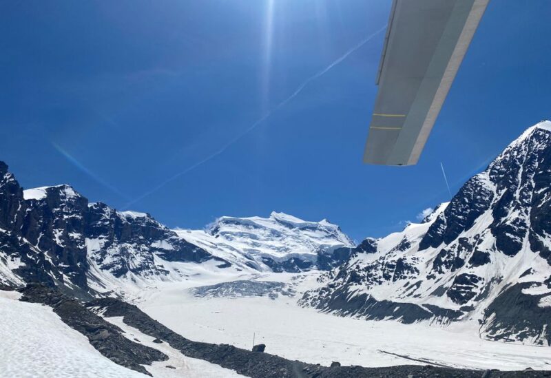 The Grand-Combin mountain is seen near Bourg-Saint-Pierre in Val de Bagnes, Switzerland, in this picture released May 27, 2022. Police Cantonale du Valais/Handout via REUTERS