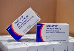 Coronavirus disease (COVID-19) treatment pill Paxlovid is seen in boxes, at Misericordia hospital in Grosseto, Italy, February 8, 2022. REUTERS/Jennifer Lorenzini/File Photo