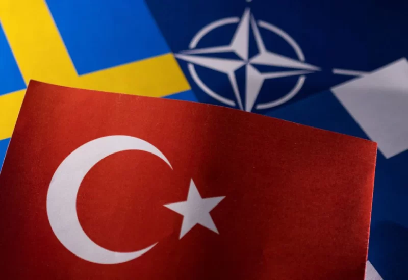 NATO, Turkish, Swedish and Finnish flags