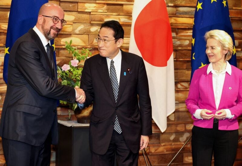 EU seeks bigger role in Asia's 'theatre of tensions', agrees with Japan on Russia cooperation