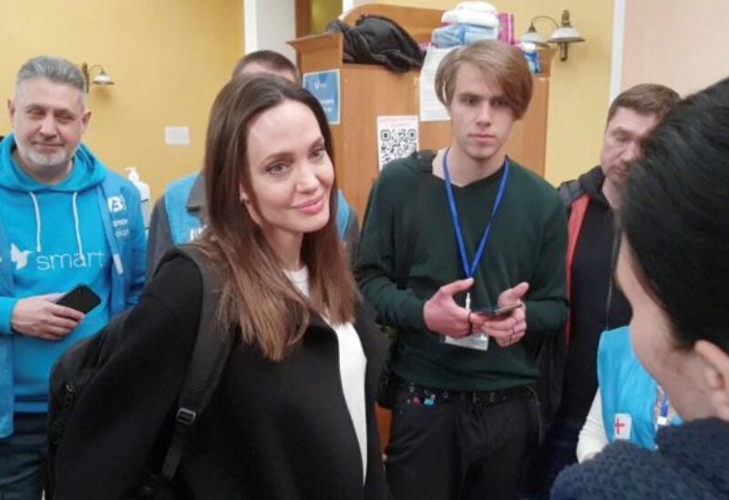 UNHCR Special Envoy Jolie visits Lviv - REUTERS